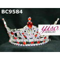 Tiaras de design en cristal rouge